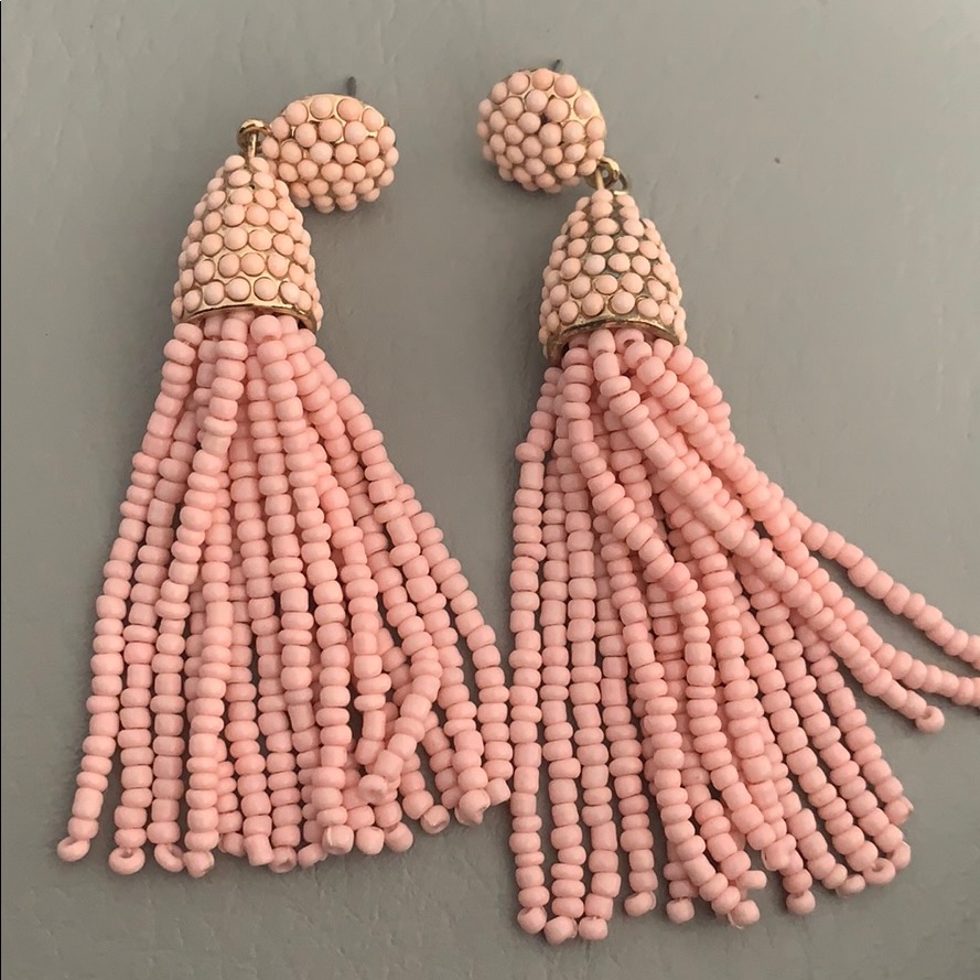 Pink Beaded Earrings